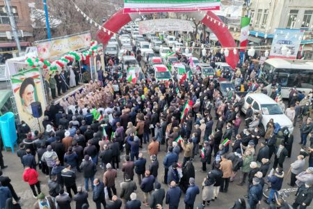 راهپیمایی 22 بهمن ماه در ارومیه به صورت خودرویی و موتوری برگزار شد