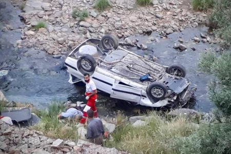 ۱ کشته در حادثه سقوط خودرو به دره در محور مهاباد-سردشت