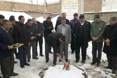 عملیات احداث کتابخانه عمومی روستای احمد آباد سفلی تکاب آغاز شد