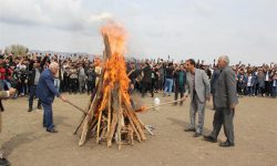 برگزاری نوروزگاه در روستای خلج کرد شهرستان شوط