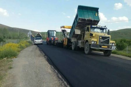 آسفالت ۱۳ محور روستایی تکاب