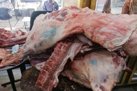کشف و معدوم‌سازی ۴۰۰ کیلوگرم گوشت غیرمجاز در میاندوآب
