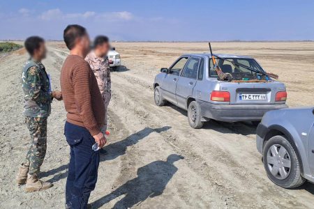 دستگیری شکارچیان غیرمجاز در پارک ملی دریاچه ارومیه
