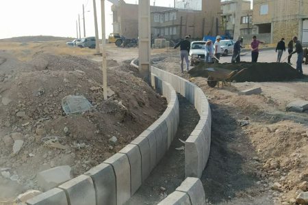 اجرای عملیات جدول‌گذاری در خیابان شهید آژیده ارومیه