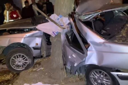 ۲ کشته در حادثه برخورد خودروی پژو با درخت در میاندوآب
