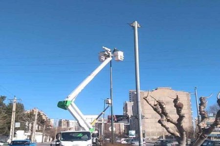 بهبود کیفیت روشنایی معابر بلوار جام جم شهرستان ارومیه