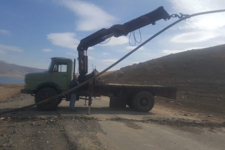 جمع آوری بیش از۲۵۰ متر لوله انتقال آب غیر مجاز از مخزن سد شهرچای ارومیه به اراضی دیم منطقه