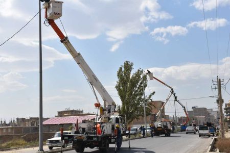 اجرای عملیات توسعه روشنایی در روستای “بالو” ارومیه