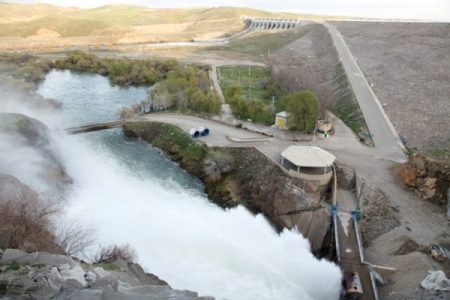 رهاسازی۵۸۲ میلیون مترمکعب آب از سد بوکان برای احیای دریاچه ارومیه