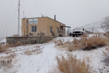 بارش نخستین برف زمستانی در پارک ملی دریاچه ارومیه