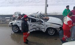 واژگونی خودروی سمند در محور ارومیه – سلماس؛ ۱ کشته و ۲ مصدوم بر جای گذاشت