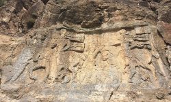 نقش برجسته خان تختی سلماس میزبان مسافران نوروزی