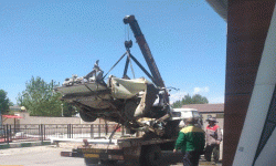 انفجار مخزن گاز پیکان وانت در جایگاه سی ان جی در ارومیه