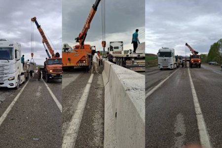نصب ۶۷ کیلومتر نیوجرسی در جاده‌های حادثه‌خیز آذربایجان‌غربی