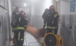 آتش‌سوزی در حیاط بیمارستان امام خمینی (ره) پیرانشهر مهار شد