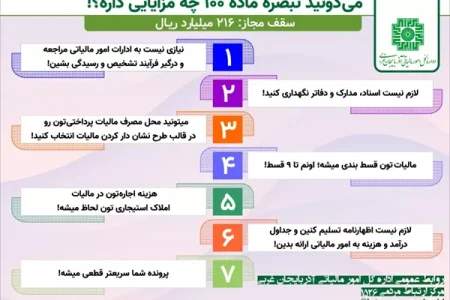 قبول تبصره ماده ۱۰۰ راهکار طلایی مؤدیان مالیاتی است