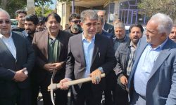 کلنگ‌زنی احداث پل سه دهانه در روستای گوهران خوی