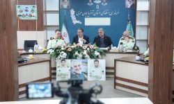 حضور استاندار آذربایجان‌غربی در فرماندهی انتظامی استان به مناسبت هفته انتظامی