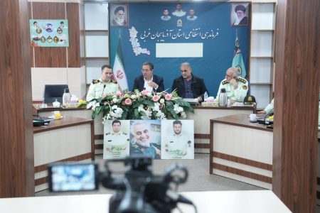 حضور استاندار آذربایجان‌غربی در فرماندهی انتظامی استان به مناسبت هفته انتظامی