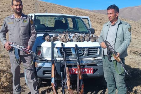 شکارچیان غیرمجاز در ارومیه دستگیر شدند