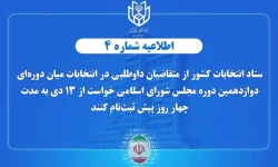 اعلام زمان پیش ثبت‌نام انتخابات میان دوره‌ای مجلس شورای اسلامی