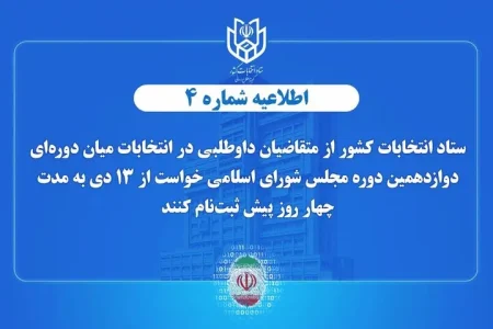 اعلام زمان پیش ثبت‌نام انتخابات میان دوره‌ای مجلس شورای اسلامی