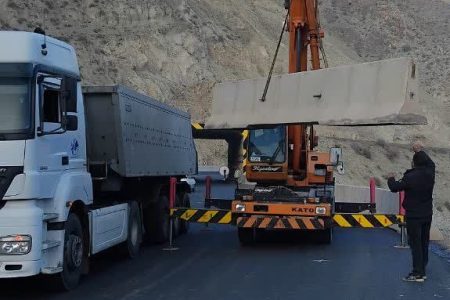 ۴ کیلومتر نیوجرسی در محور ترانزیتی بازرگان–ترکیه نصب شد