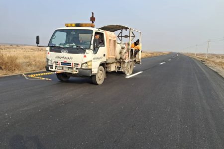 خط‌کشی ۳ هزار و ۶۶۰ کیلومتر از محورهای مواصلاتی آذربایجان‌غربی در ۹ ماهه امسال